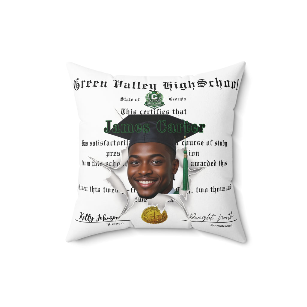 Personalized Graduation Pillow  Custom Name & 2026 Diploma Design