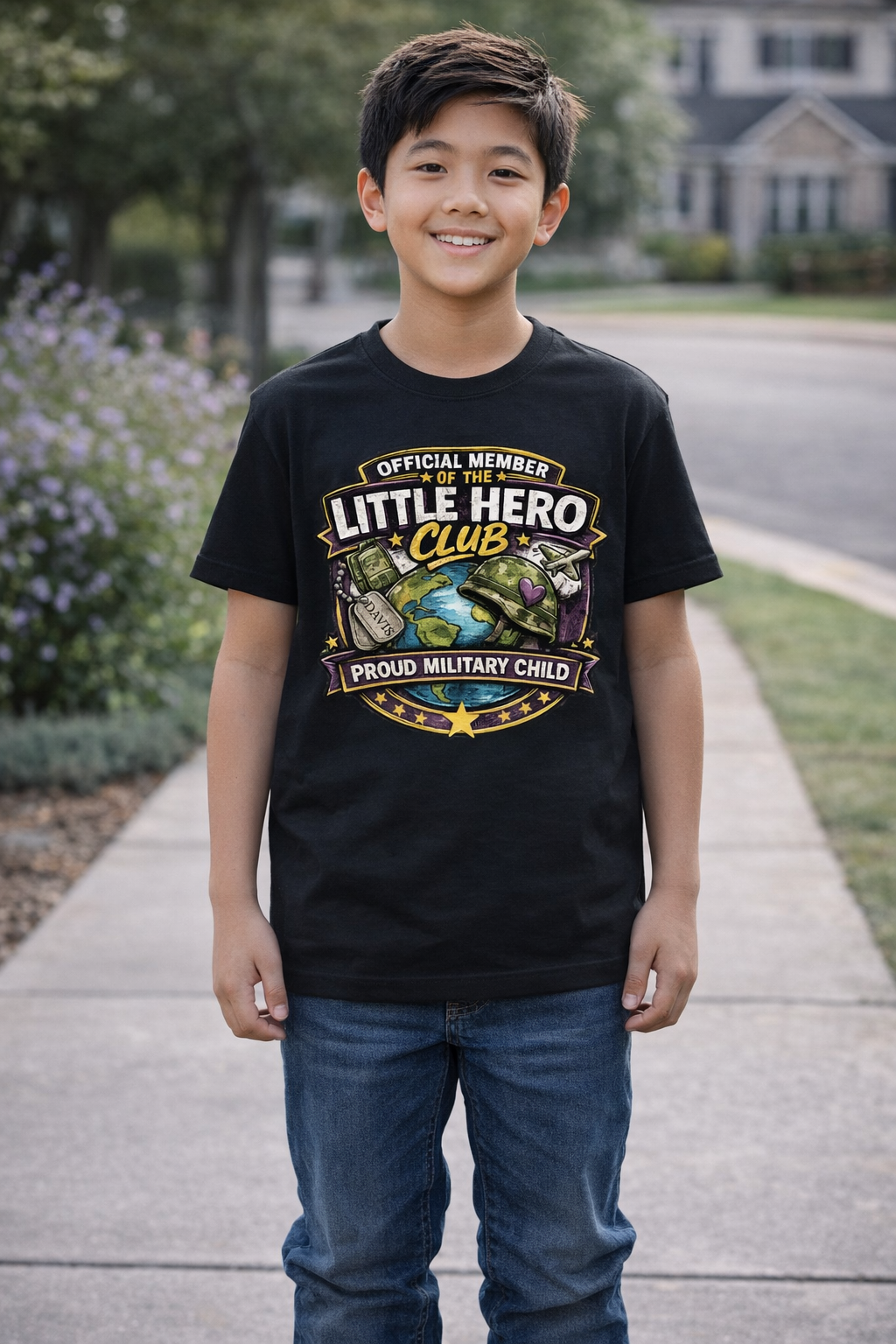 Month of the Military Child Purple Up Tee - Little Hero Club