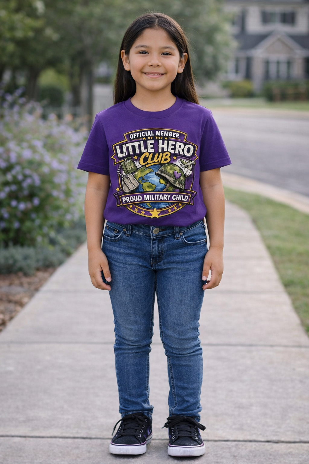 Month of the Military Child Purple Up Tee - Little Hero Club