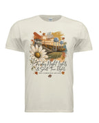Ivory TSA Generals Friday Night Lights T-shirt with football field, water towers,  and fall design